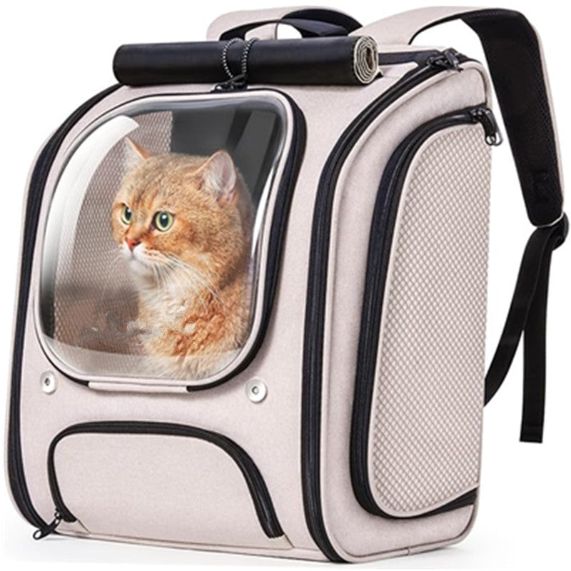 SkyVoyage Airline-Approved Breathable Luxury Cat Carrier Backpack