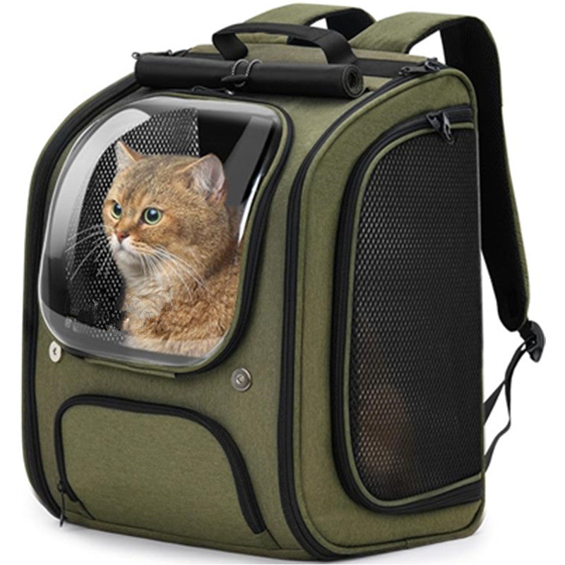 SkyVoyage Airline-Approved Breathable Luxury Cat Carrier Backpack