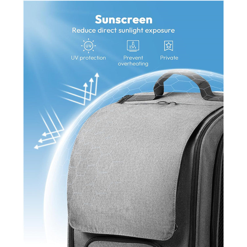 SkyVoyage Airline-Approved Breathable Luxury Cat Carrier Backpack