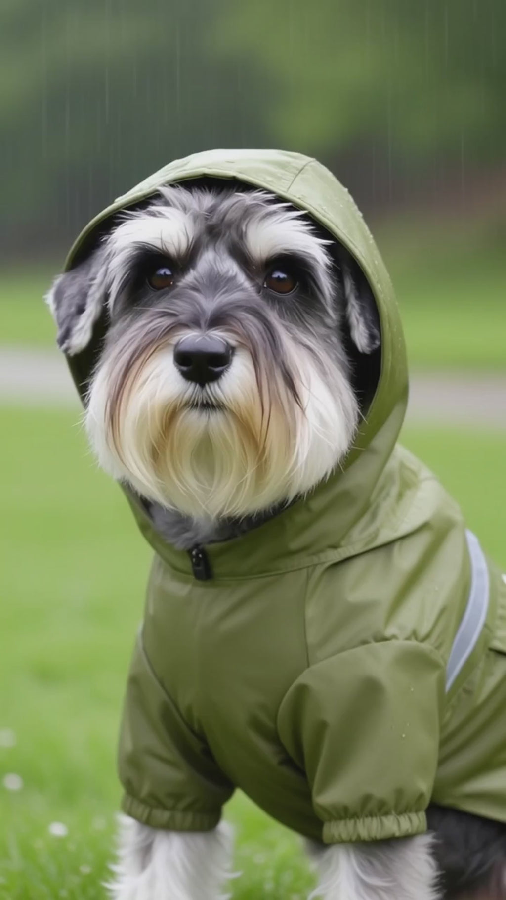 StormShield Pocket-Size All-Weather Hooded Dog Raincoat